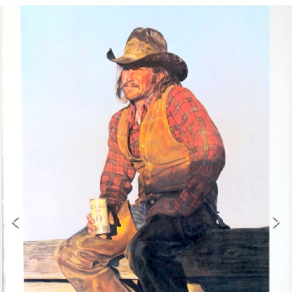 Coors cowboy poster by Snidow